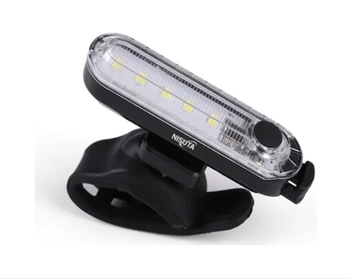 LUZ BLANCA MULTIFUNCION PARA BICICLETA CON BATERIA RECARGABLE (NSLIB1W)